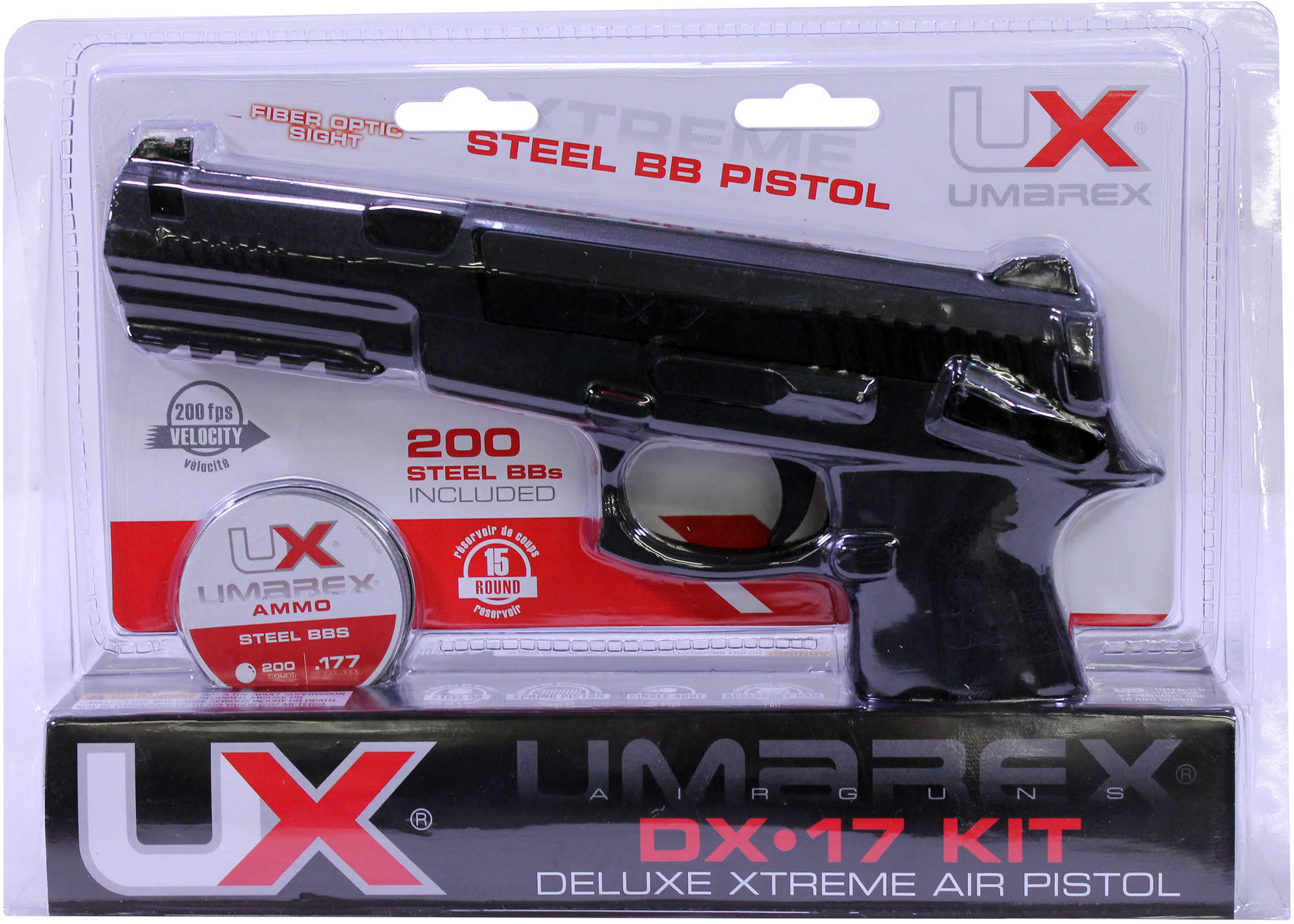 Umarex USA DX17 Pistol .177", 2.75" Barrel, Metal/ABS Plastic Md: 2230030