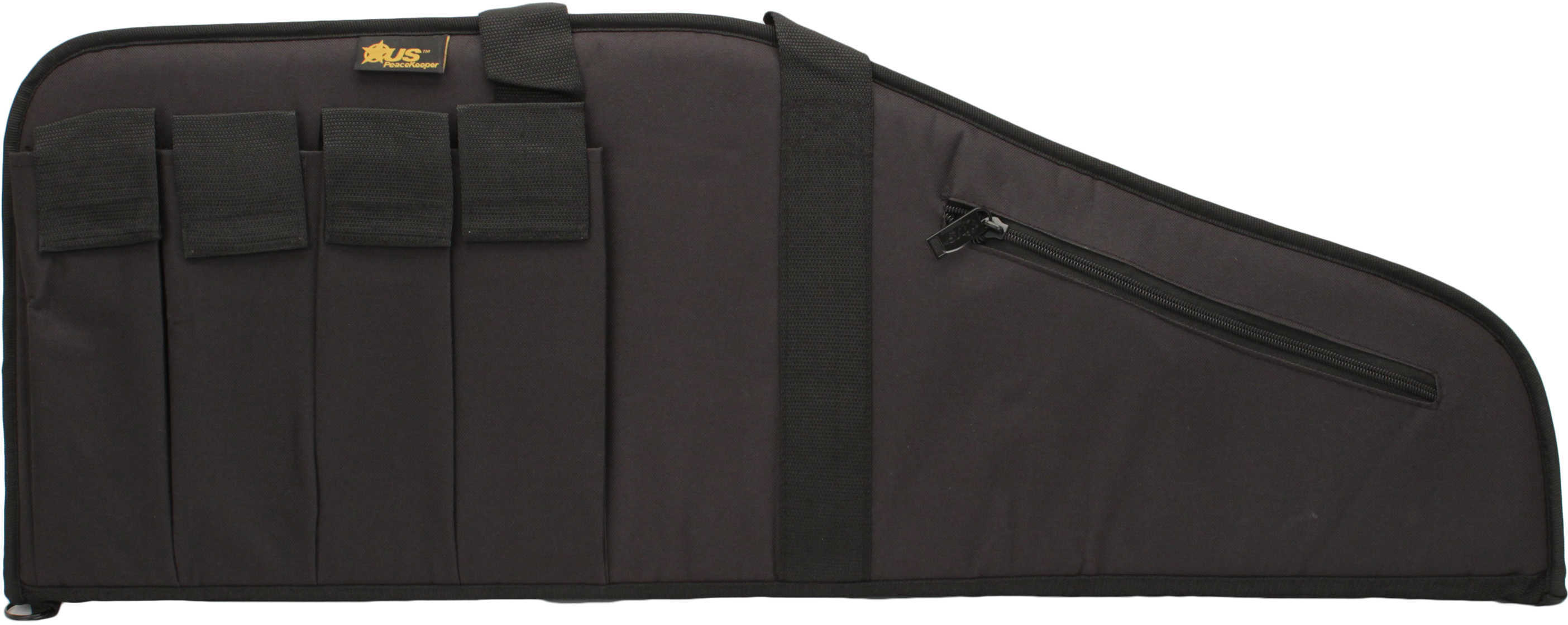 US Peacekeeper 35" MSR Case Bl 4 Mag Pouches 600 Denier Black-img-1