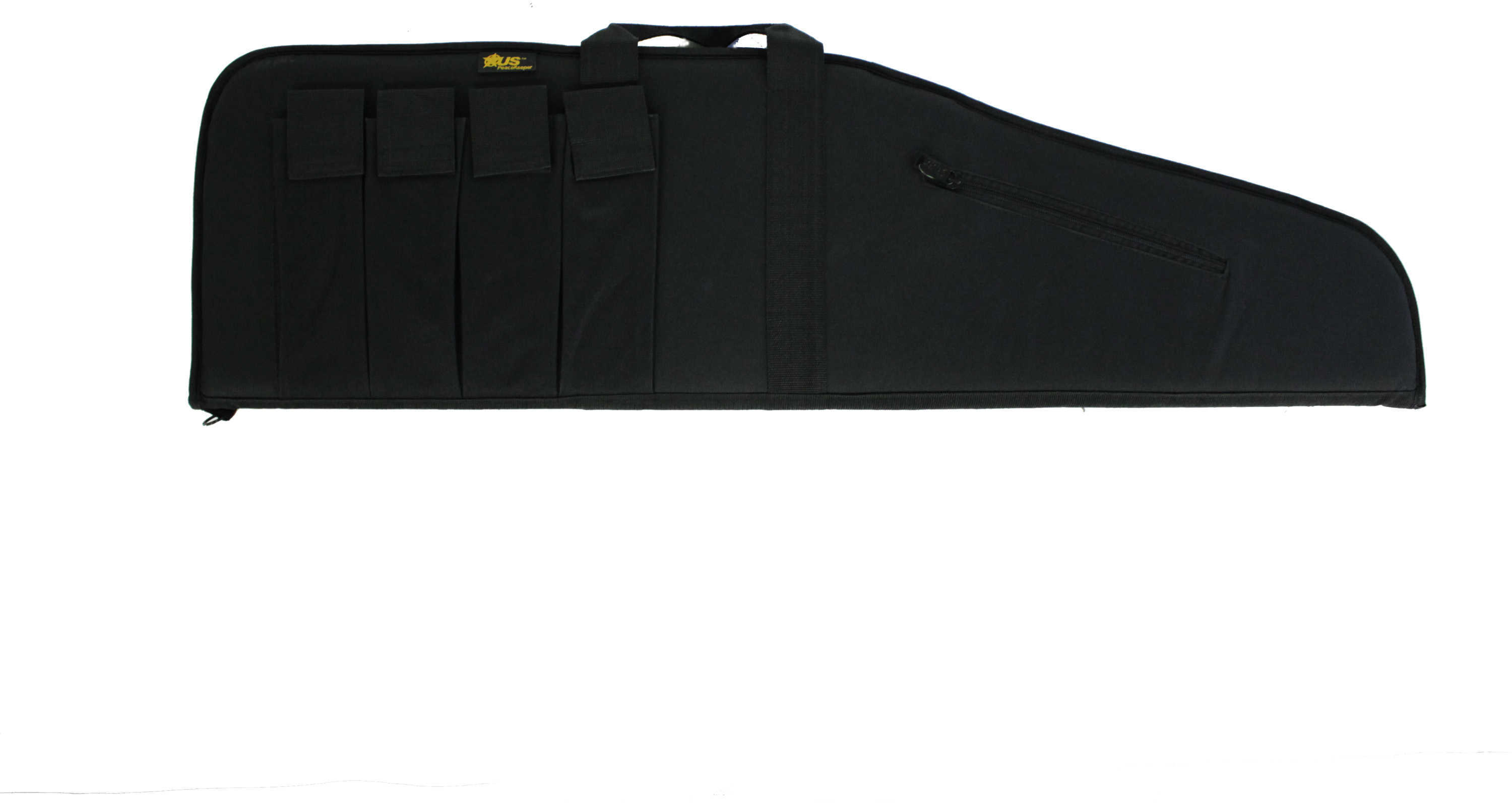 US Peacekeeper 45" MSR Case Bl 4 Mag Pouches 600 Denier Black