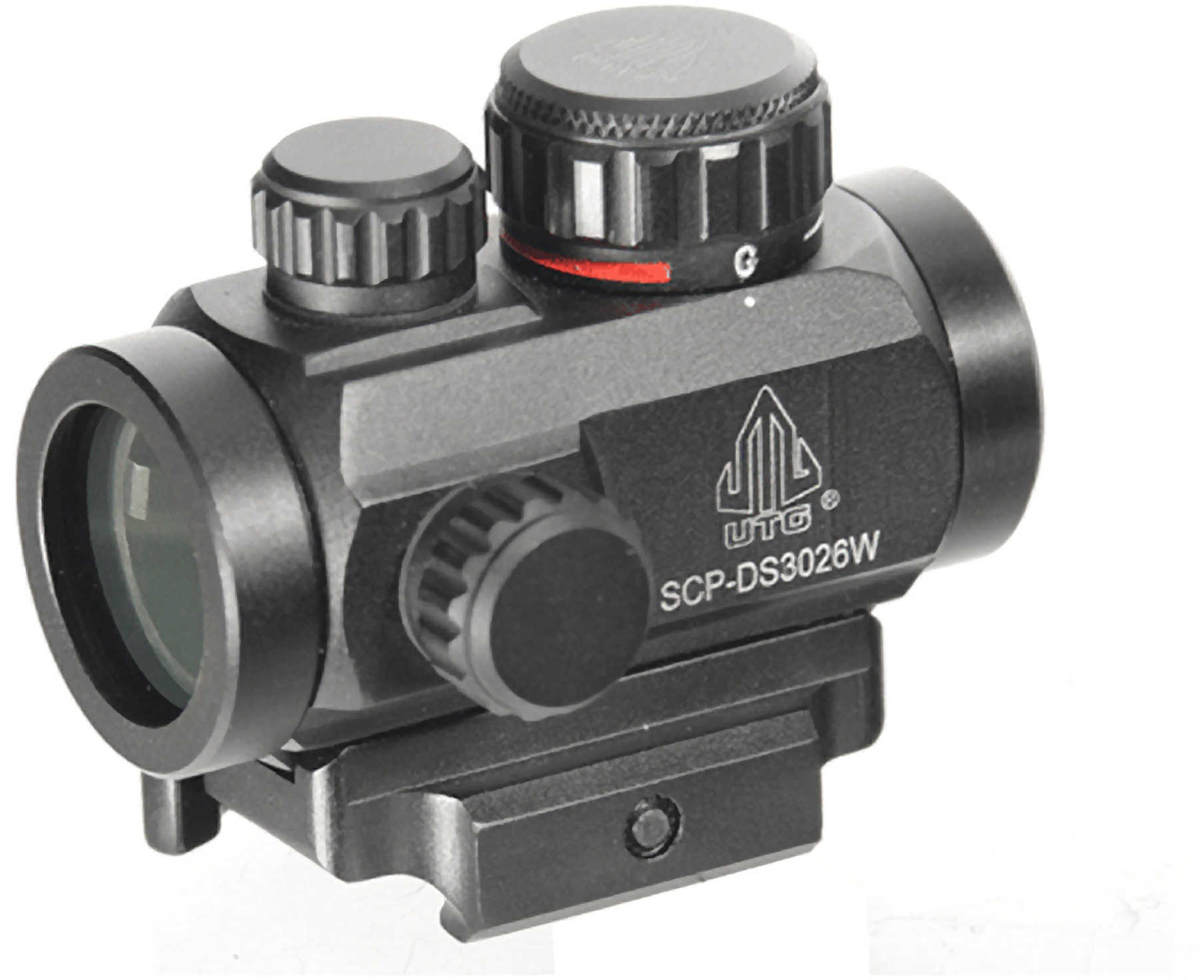 Leapers Inc. - UTG Instant Target Aiming Sight 2.6" 30mm Fits Picatinny Black Finish Red/Green CQB Micro Dot w/Integral