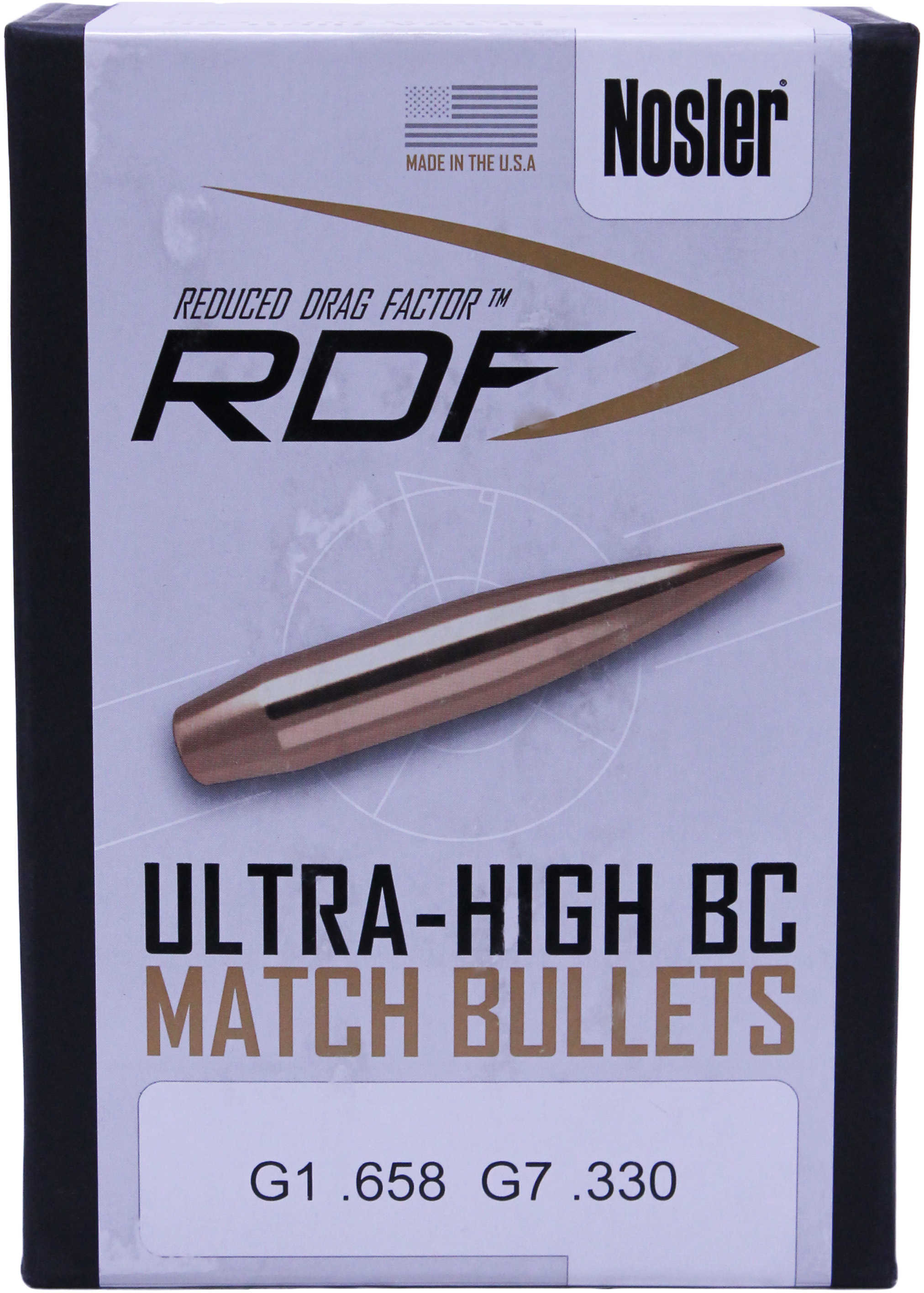 Nosler RDF Hollow Point Boat Tail 6.5mm/264 Caliber 140 Grain Bullets 500 Per Box Md: 49825