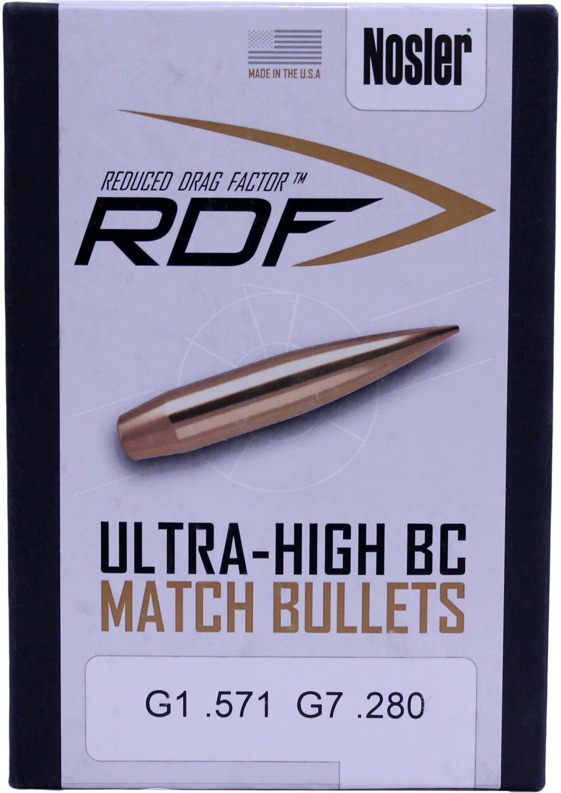 Nosler RDF 6mm, 105 Grain, Jacketed Hollow Point Reloading Bullets, 500 Per Box Md: 53411