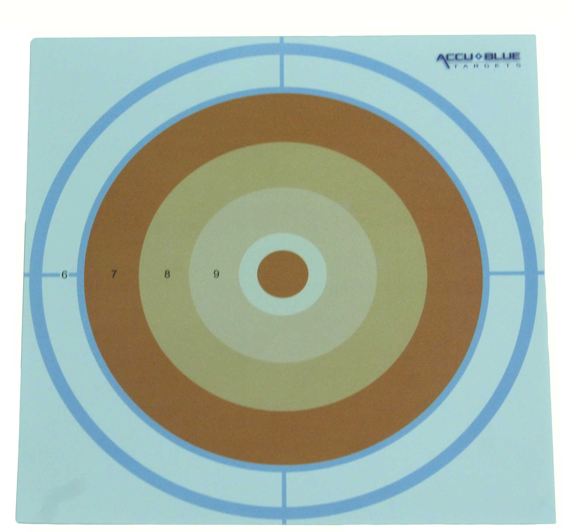 Do-All Traps Paper Target Accu Blue Orange Dot 10"X10" 10Pk