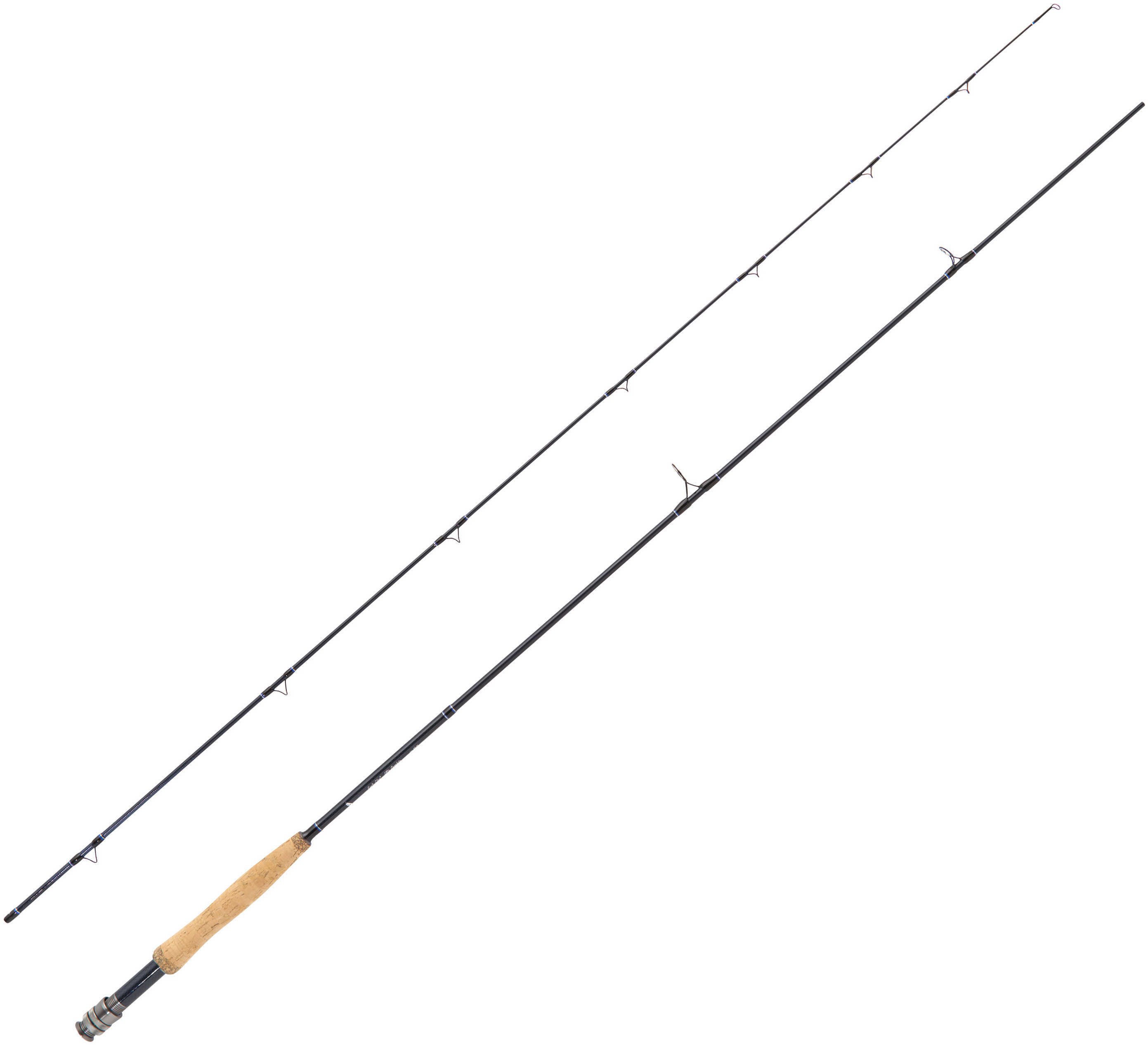 Eagle Claw Fishing Tackle DiamondSeries Graphite, 8 Foot 2-Piece, #4 Line Rating FlyRod Md: BD84F2