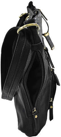 Bulldog Cases Cross Body Style Purse w/Holster Large, Black Md: BDP-038