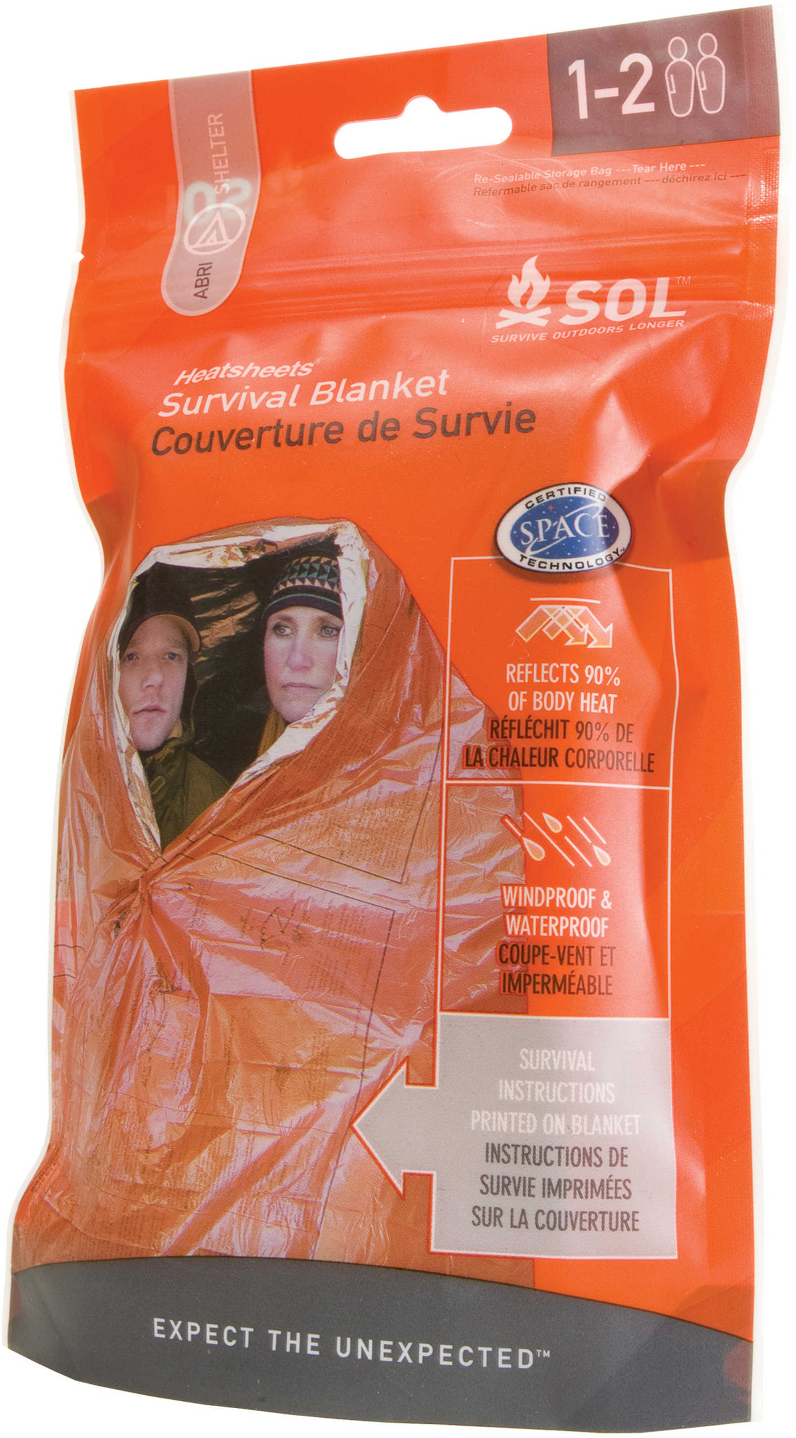 Adventure Medical Kits / Tender Corp Survival Blanket 2 Person Orange 01401701