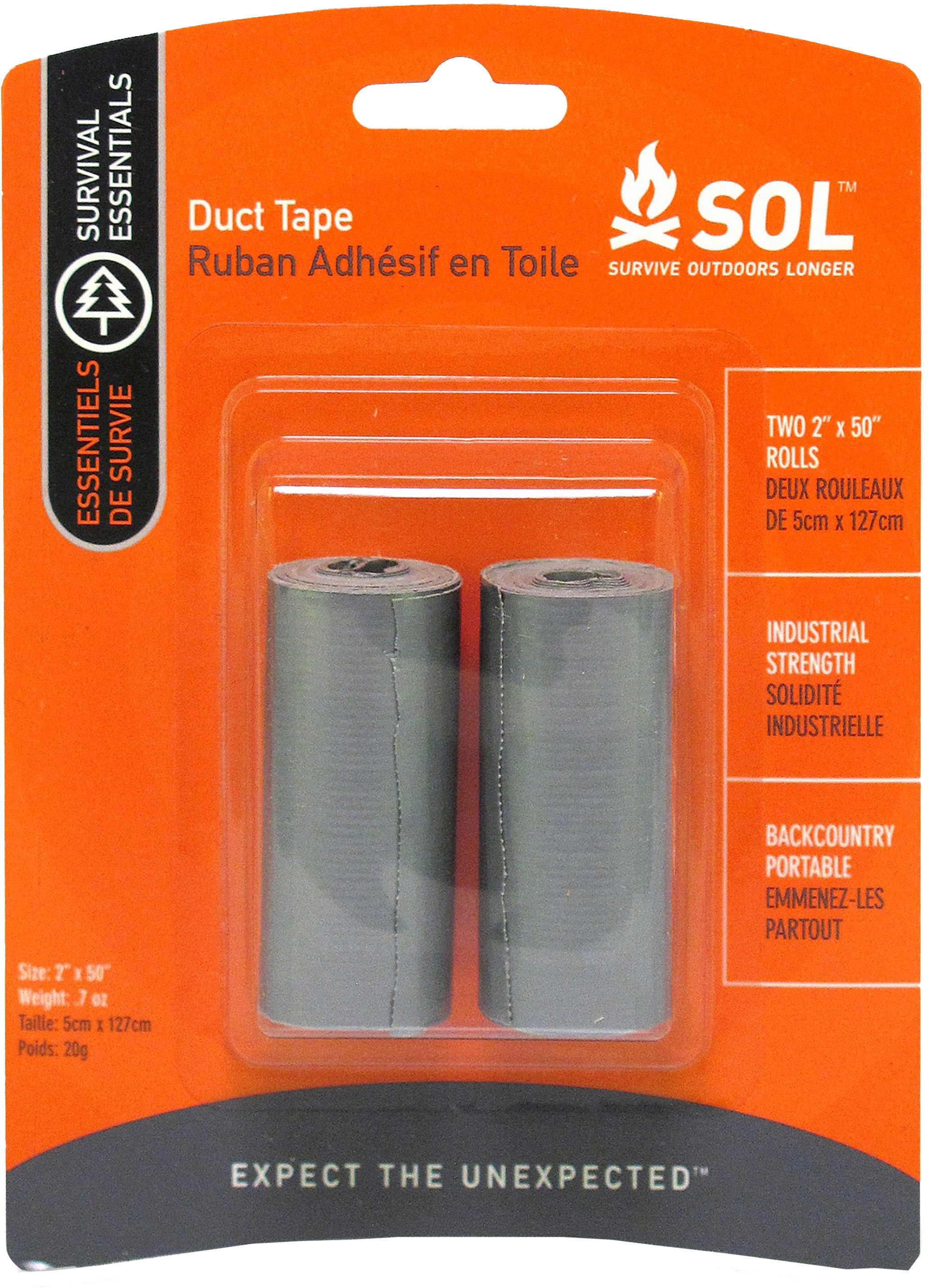 Survive Outdoors Longer / Tender Corp AMK Sol Duct Tape 2 Pack 2"X50" ROLLS