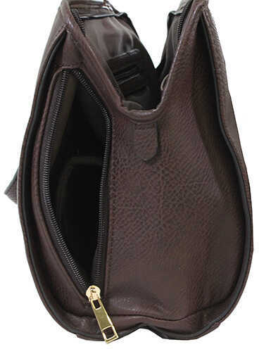 Bulldog Cases Purse Satchel Style with Holster, Chocolate Brown Md: BDP-028