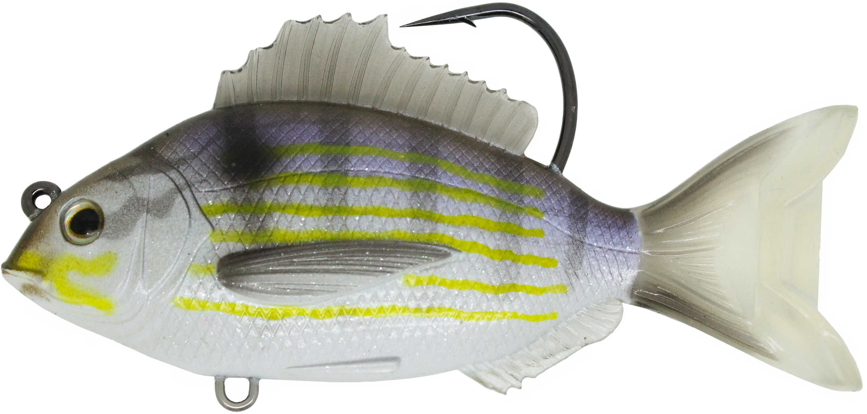 LIVETARGET Lures / Koppers Fishing and Tackle Corp Pinfish Rattlebait Saltwater 3.5 Inches 5/0 Medium/Slow Sinking Silver/Violet