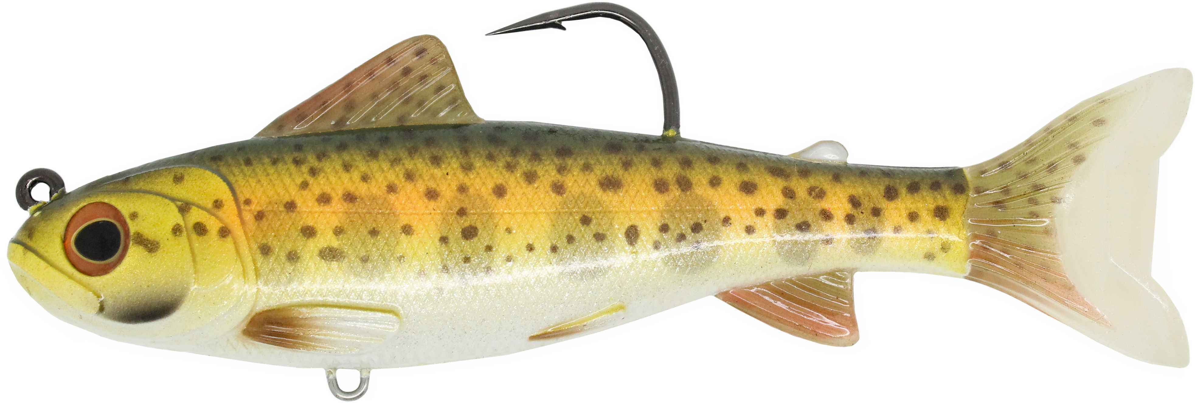 LIVETARGET Lures / Koppers Fishing and Tackle Corp Trout (Parr) Freshwater 4" 5/0 Hook Medium/Slow Sinking Gold/Olive Md: TRS109M