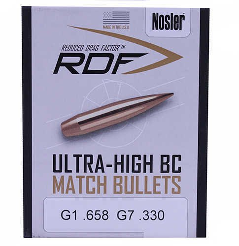 Nosler RDF 6.5mm 140 Grain HPBT Bullets Per 100 Md: 49824