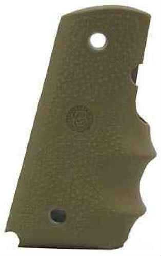 Hogue Colt Officers Rubber Grip with Finger Grooves Desert Tan 43003