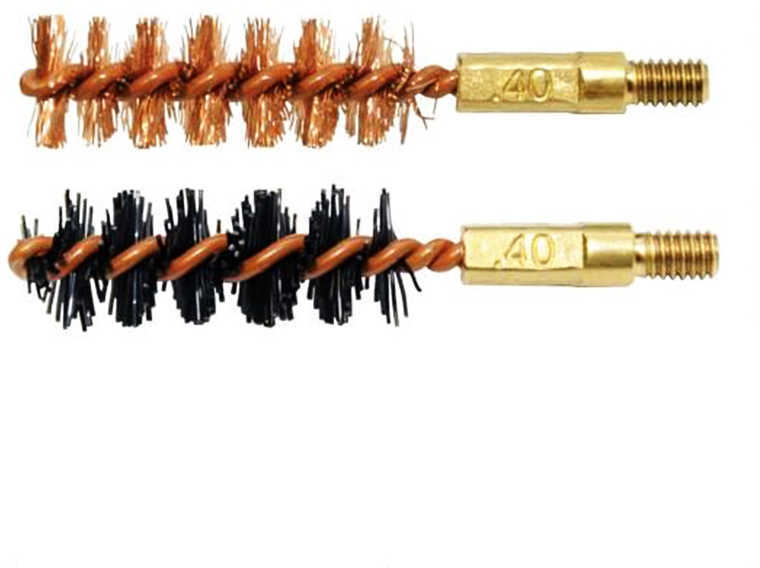 Otis Technologies Bore Brush .40 Caliber 2-Pk 1-Nylon 1-Bronze 8-32 Thread