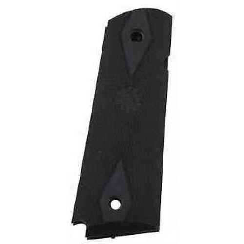 Hogue Colt Government Rubber Grip Panels, Checkered with Diamonds Black 45010