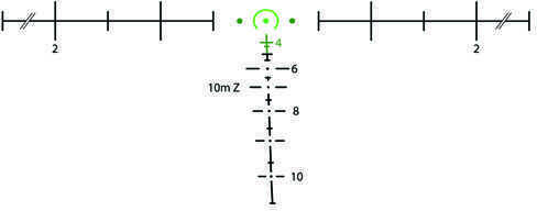 Trijicon ACOG 3.5x35 Dual Illuminated Green Horseshoe/Dot Reticle TA11MGO-M249