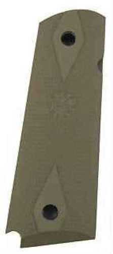 Hogue Colt Government Rubber Grip Panels, Checkered with Diamonds Desert Tan 45013
