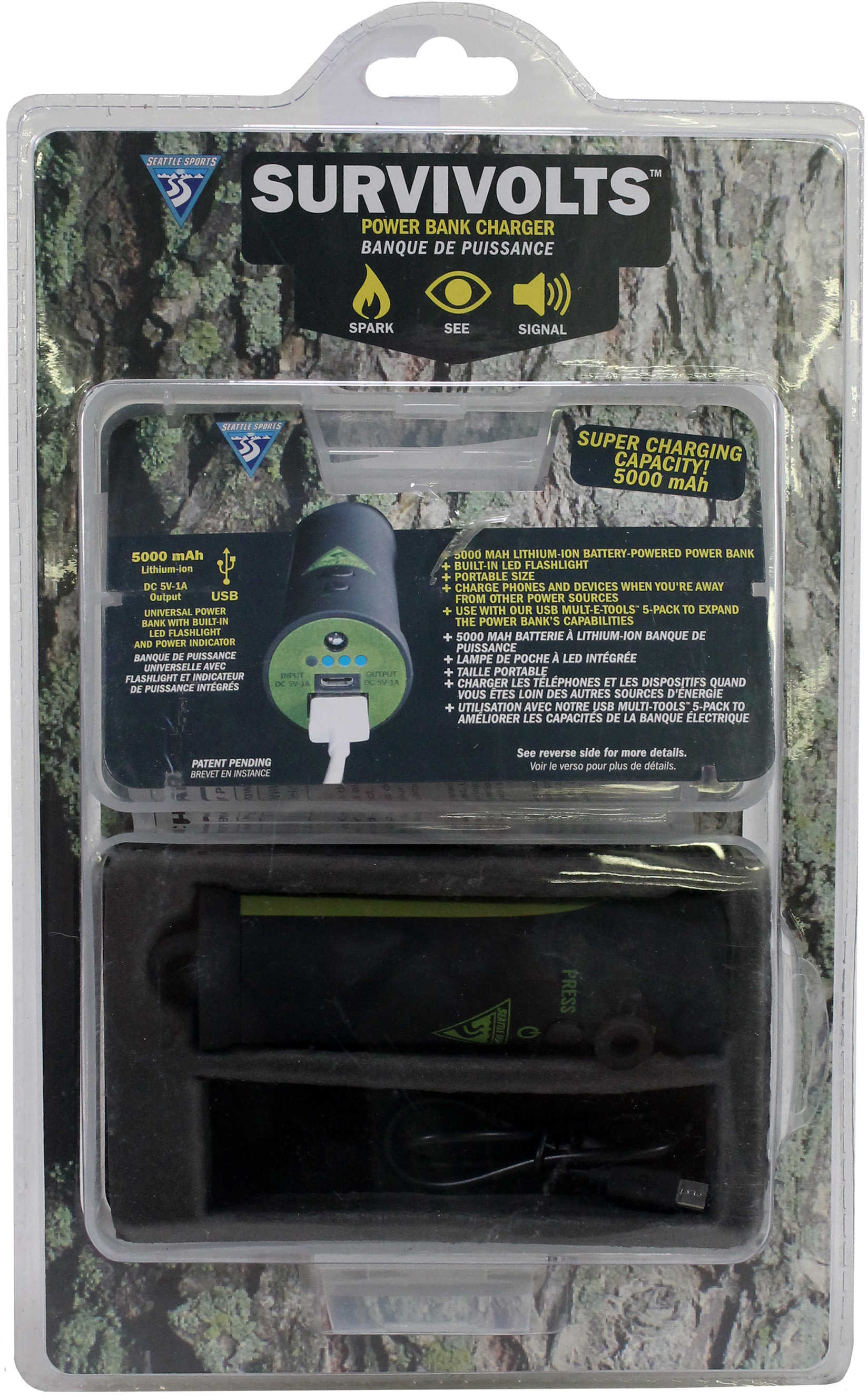 Seattle Sports Survivolts Power Bank Charger Md: 066990