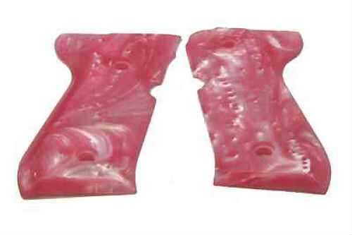 Hogue Beretta 92 Polymer Grip Panels Pink Pearl 92518