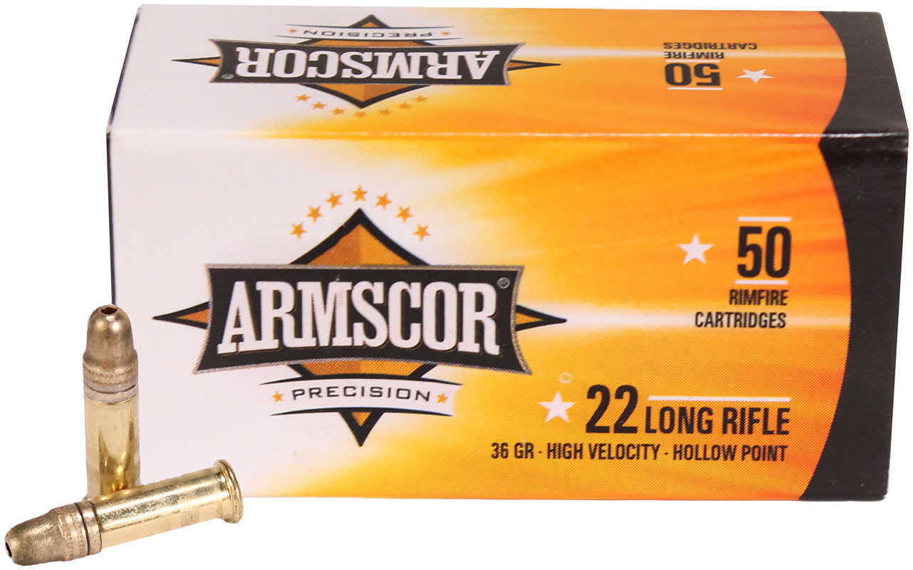 22 Long Rifle 50 Rounds Ammunition Armscor Precision Inc 36 Grain Hollow Point