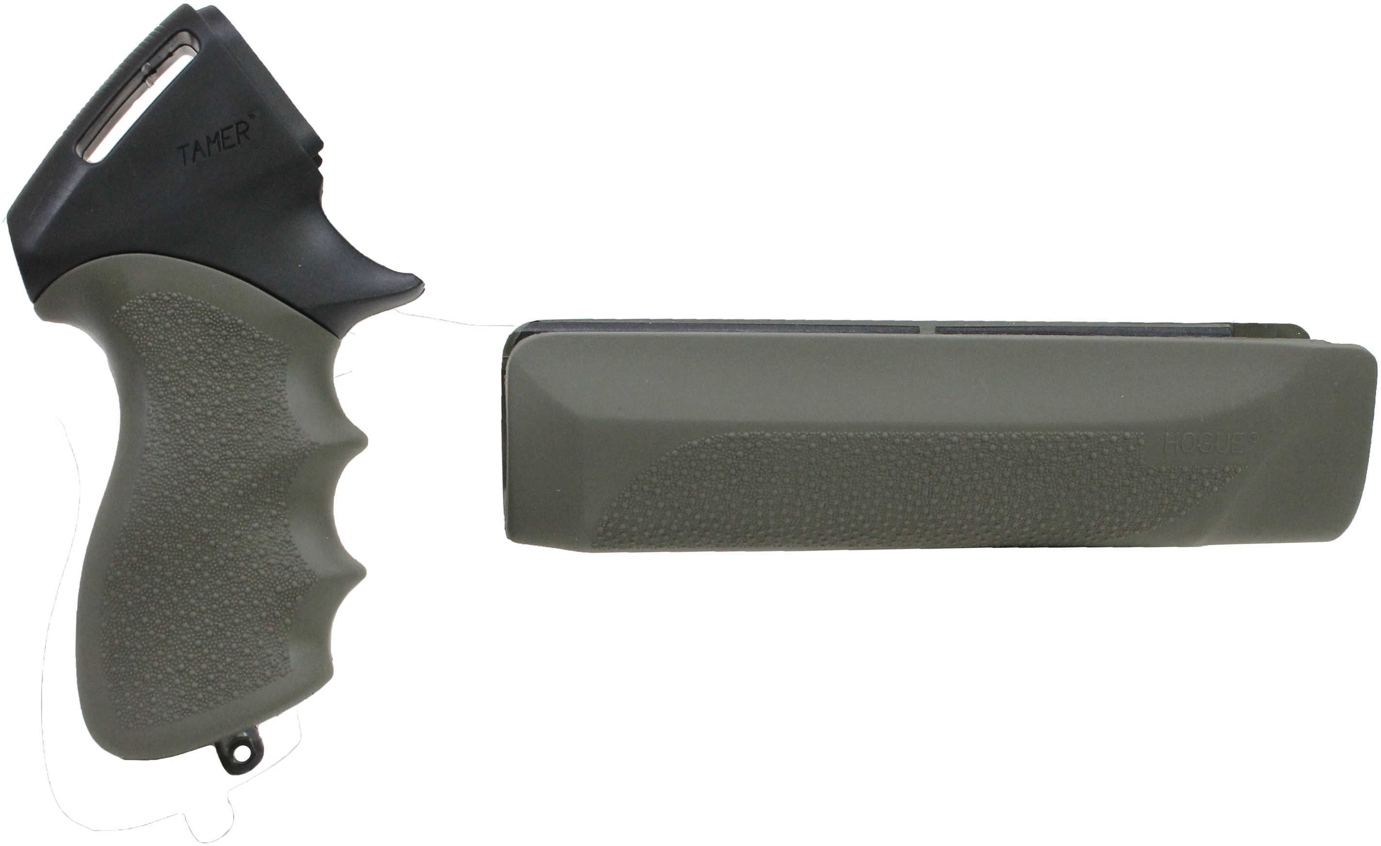 Hogue Remington 870 12 Gauge Tamer Shotgun Pistol Grip and Forend Olive Drab Green Md: 08115