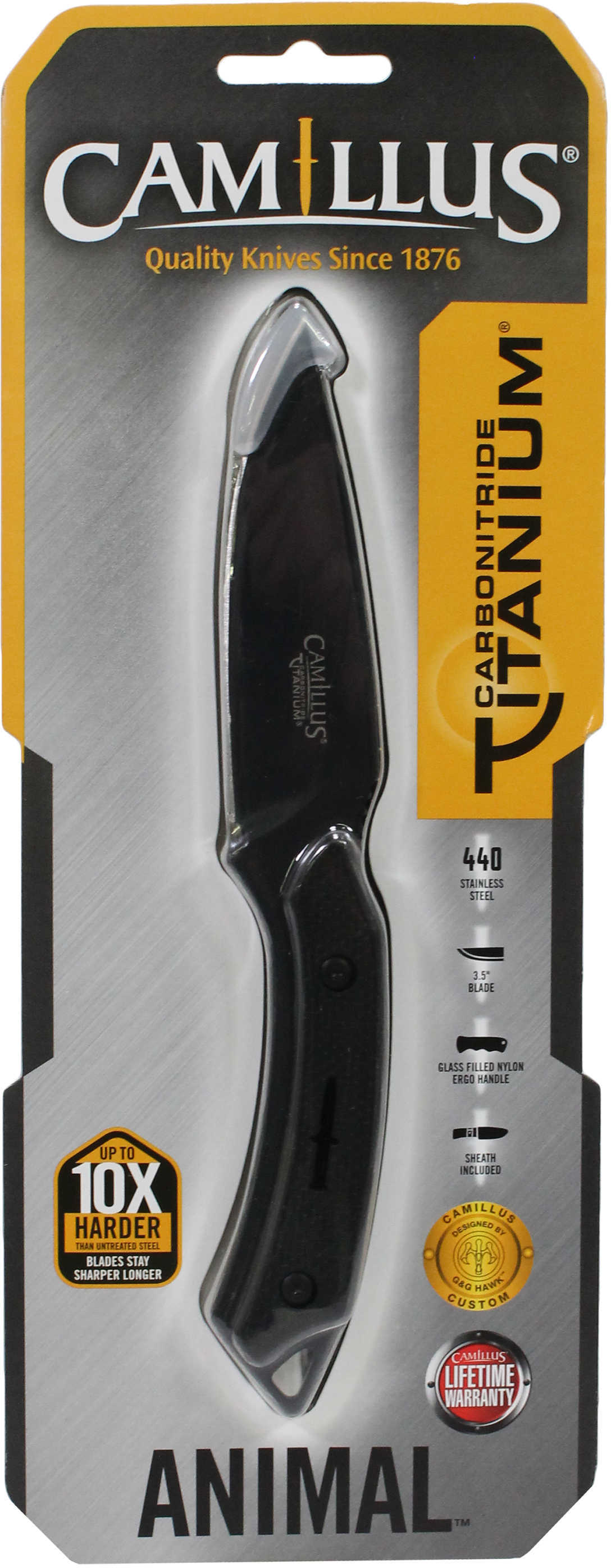 Camillus Cutlery Company Animal 7.75" Fixed Blade Knife Md: 19122