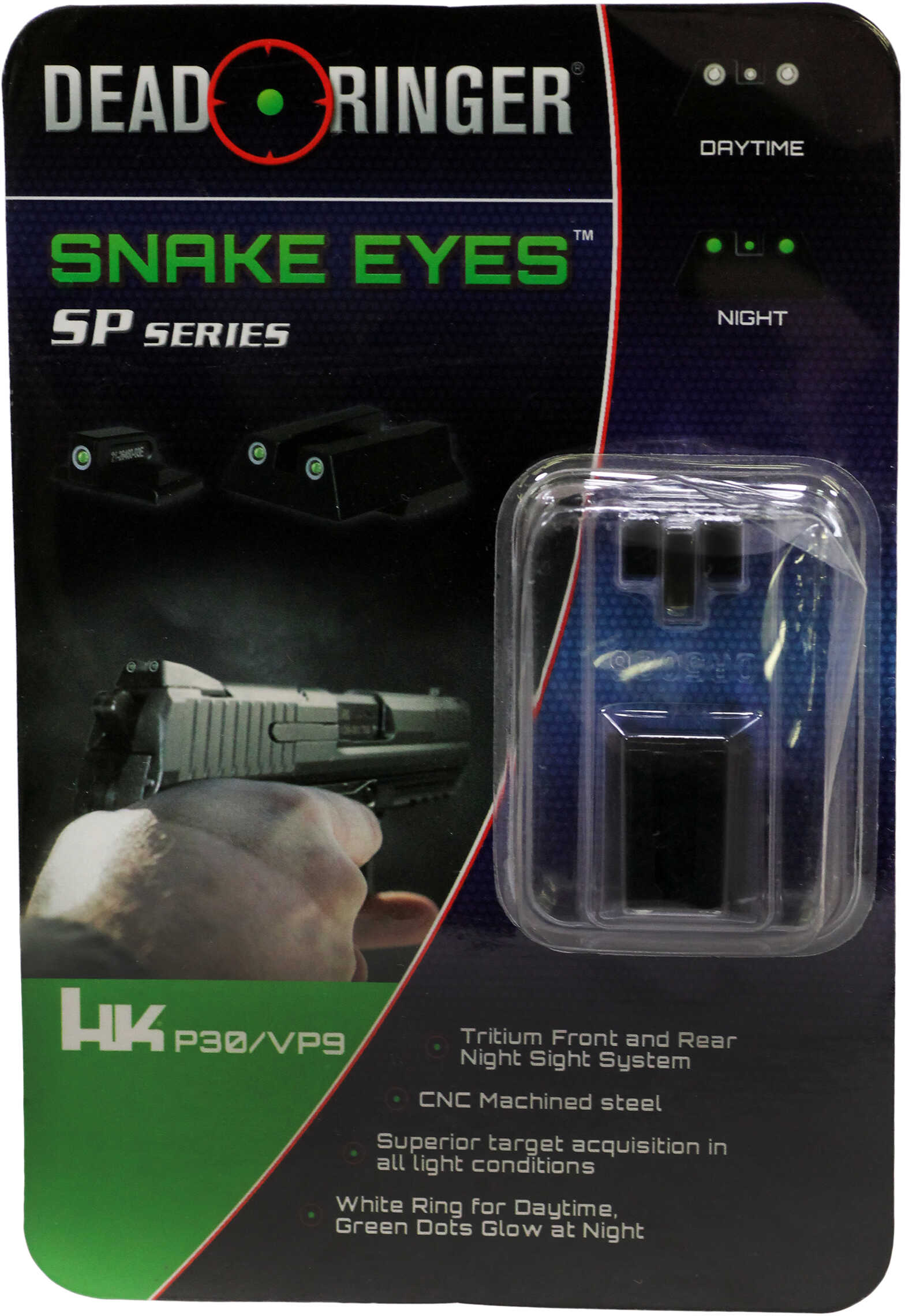 Dead Ringer Snake Eyes Pistol Sight H&K P30/VP9 Md: DR5026