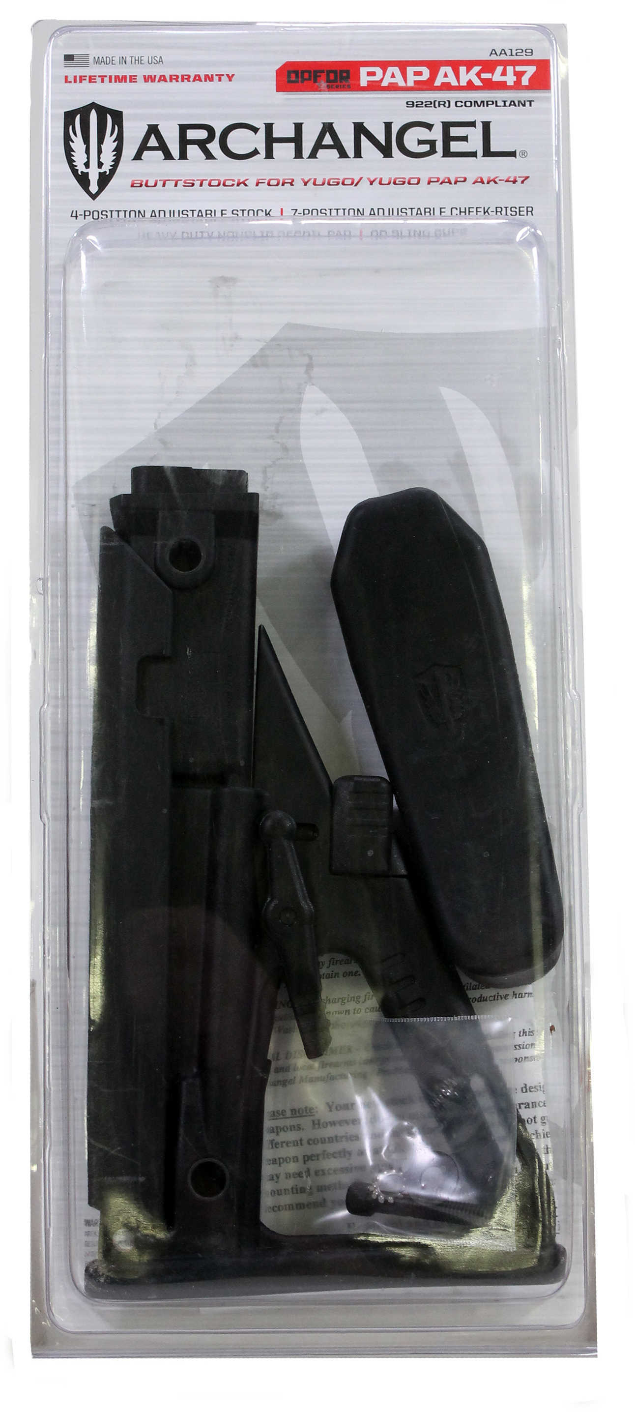 ProMag Archangel Yugo Pap AK-Series Op For Buttstock, Black Polymer Md: AA129