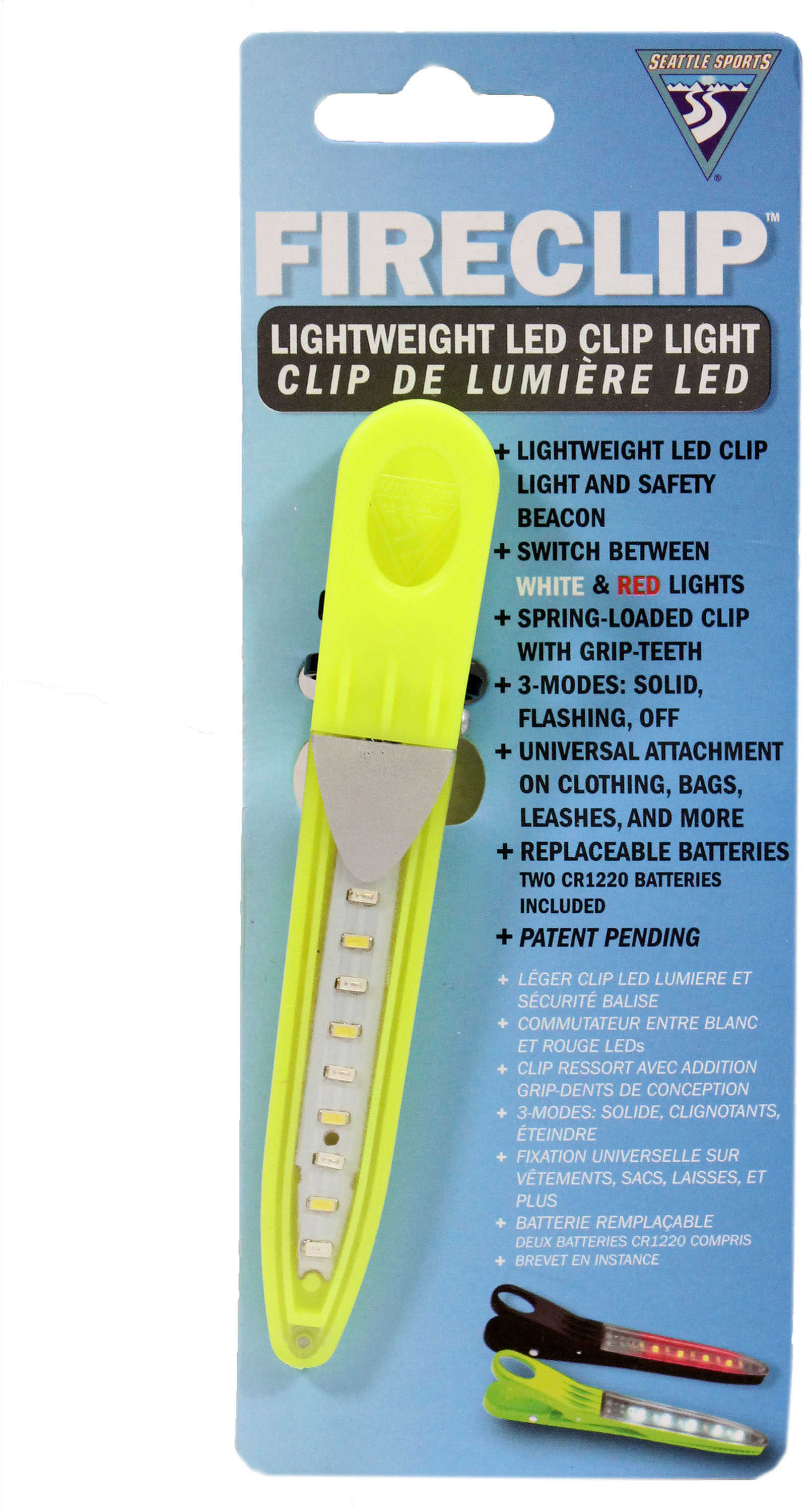 Seattle Sports FireClip LED Light Green Md: 066894