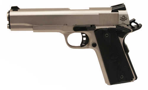 Rock Island Armory Tactical 1911 45 ACP 5" Barrel 8 Round Matte Nickel Finish Synthetic Grip Semi Automatic Pistol 51448