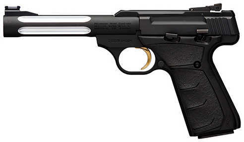 Browning Buck Mark Black Lite 22 Long Rifle Semi Automatic Pistol 5 1/2" Fluted Barrel 10 Round Matte