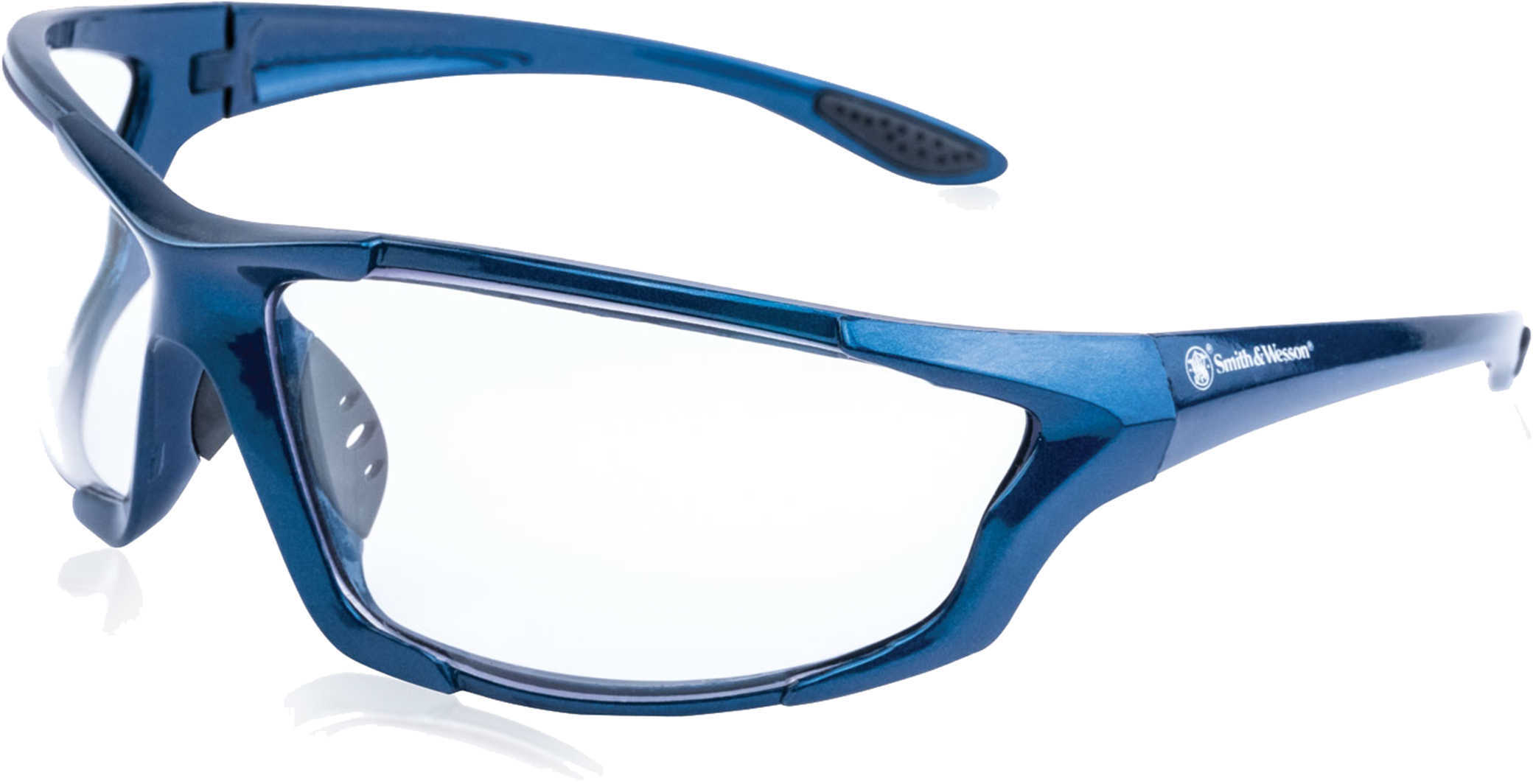 Smith & Wesson Accessories Major Shooting Glasses Blue Frame, Clear Lens Md: 110159