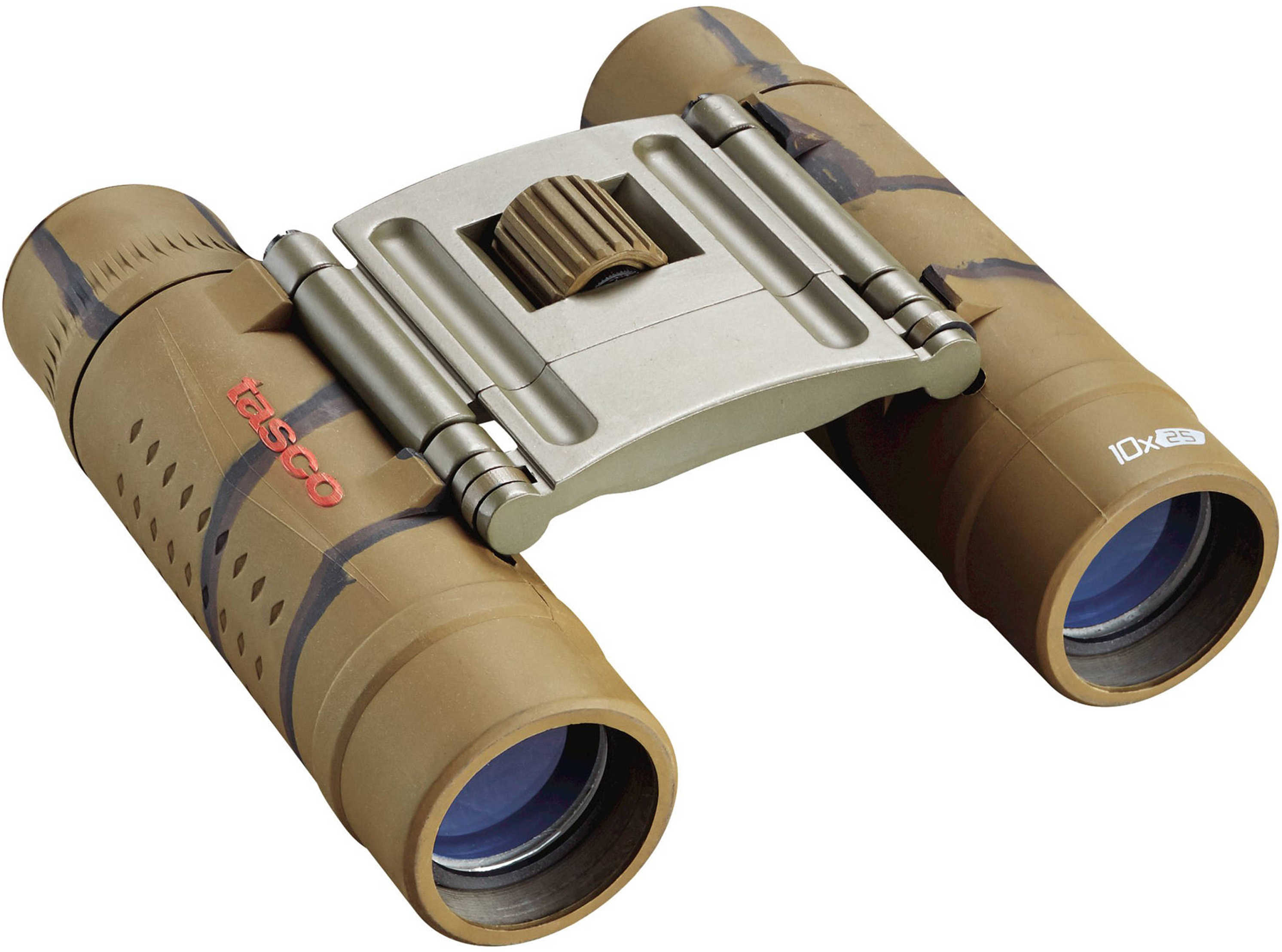 Tasco Essentials Binoculars 10x25mm, Roof Prism, Brown, Boxed Md: 168125B