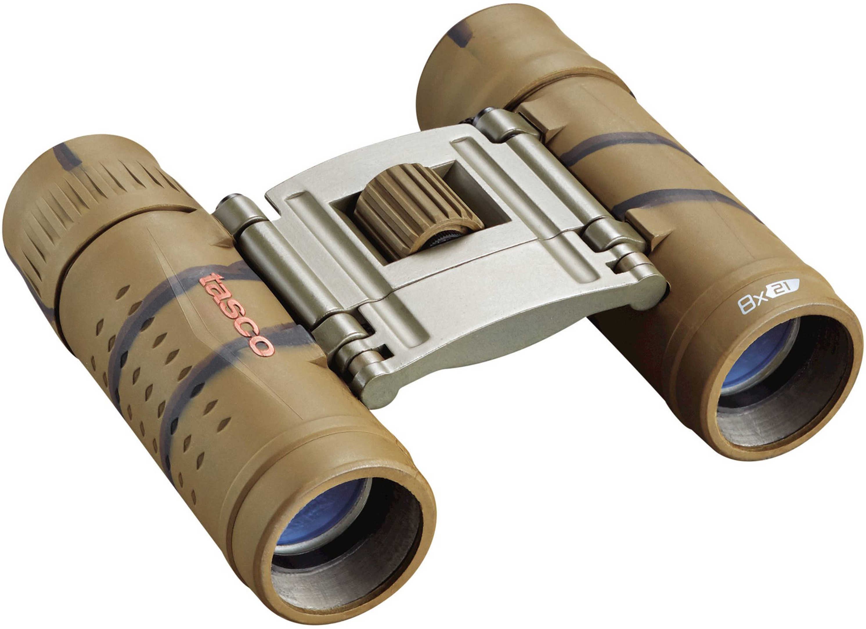 Tasco Essentials Binoculars 8x21mm, Roof Prism, Brown, Boxed Md: 165821B