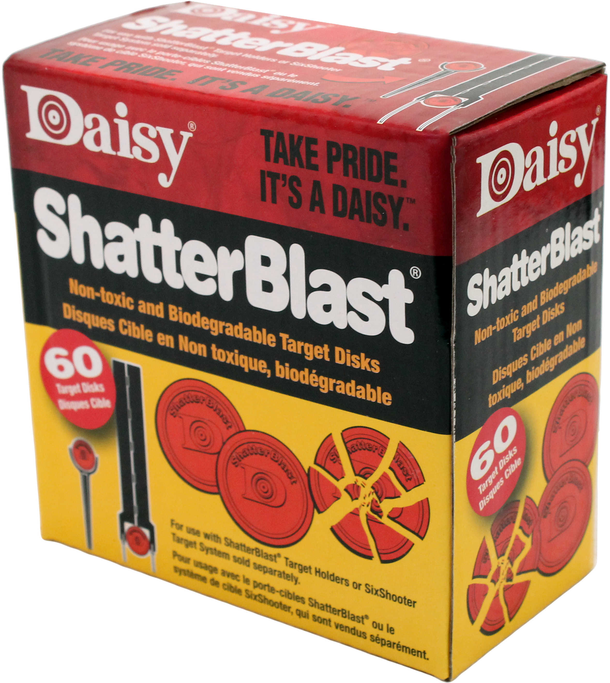 Daisy Outdoor Products SHATTERBLAST Targets 2" 60Pk Non-Toxic BIODERGRADABLE