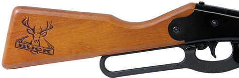 Daisy Model 105 Buck Air Rifle .177 BB Black Finish Wood Stock Lever Action 400 Shot 350 Feet per Second 2105
