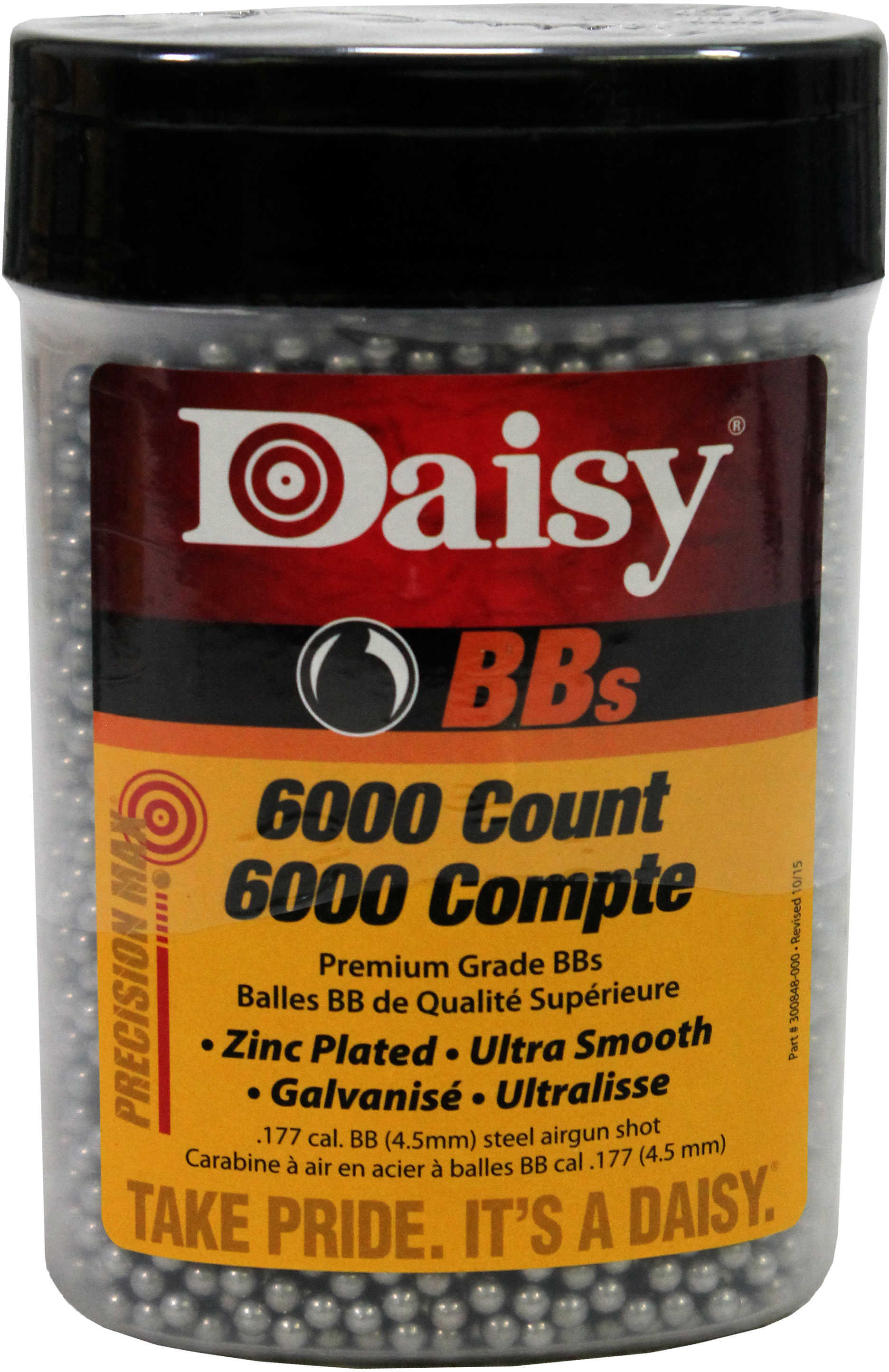 Daisy Outdoor Products Precision Max Airgun BBs . 177 Caliber, Per 6000 Md: 980060-444