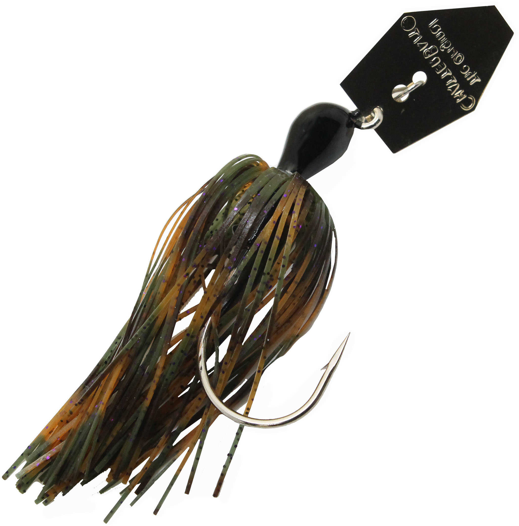 Z-Man / Chatterbait Bait 1/2 Ounce 5/0 Hook Size Green Pumpkin/Purple Lure Md: CB12-70