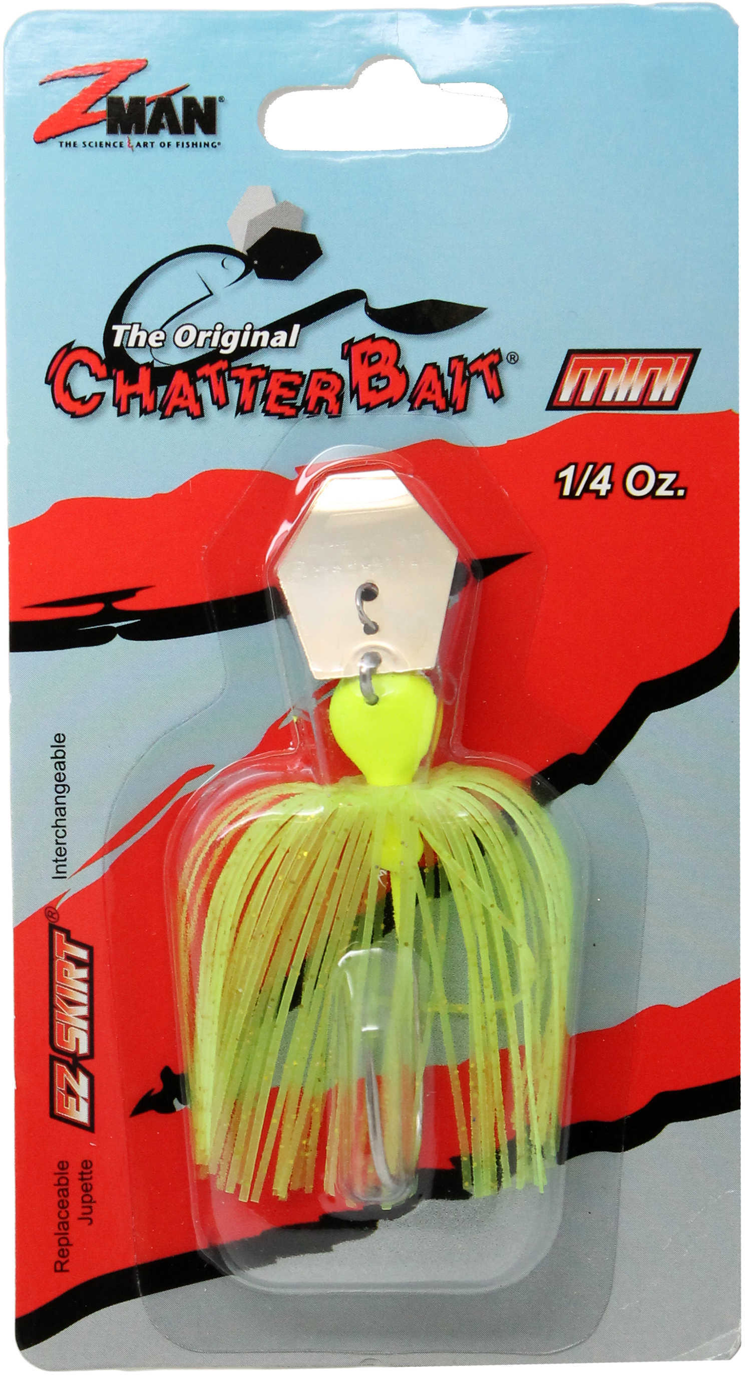 Z-Man / Chatterbait Mini 1/4oz Chartreuse Md#: CBMINI14-03