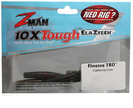 Z-Man / Chatterbait Finesse TRD 2.75-Inch Bait California Craw 8-Pack Md: TRD275-268PK8