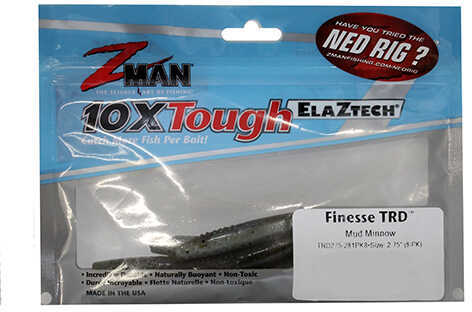 Z-Man / Chatterbait Finesse TRD 2.75" Mud Minnow Soft Bait, 8-Pack Md: TRD275-281PK8