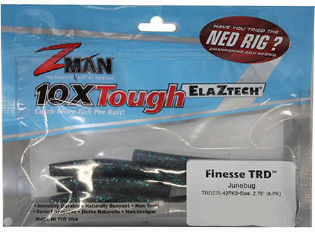 Z-Man / Chatterbait Finesse TRD 2.75-Inch Bait Junebug 8 Per Bag Md: TRD275-42PK8