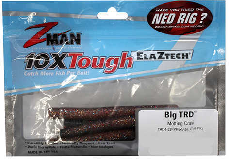 Z-Man / Chatterbait Finesse Trd 4" 6 Pack Molting Craw Model: TRD4-324PK6