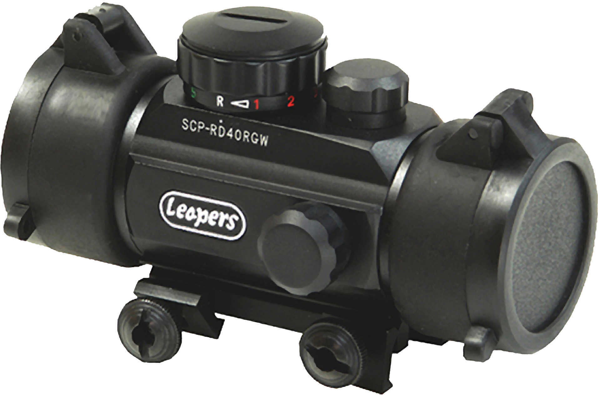 Leapers UTG SWATFORCE Dot Sight Red Picatinny Black New Gen 4" Red/Green w/ Integral Mou SCP-RD40RGW-A