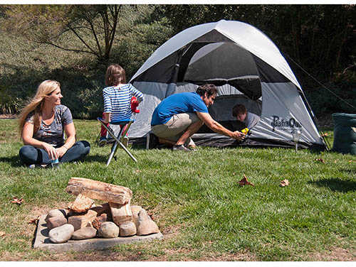 PahaQue Rendezvous 4 Person Dome Tent, Gray/Black Md: PQF200