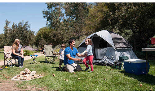 PahaQue Rendezvous 4 Person Dome Tent, Gray/Black Md: PQF200