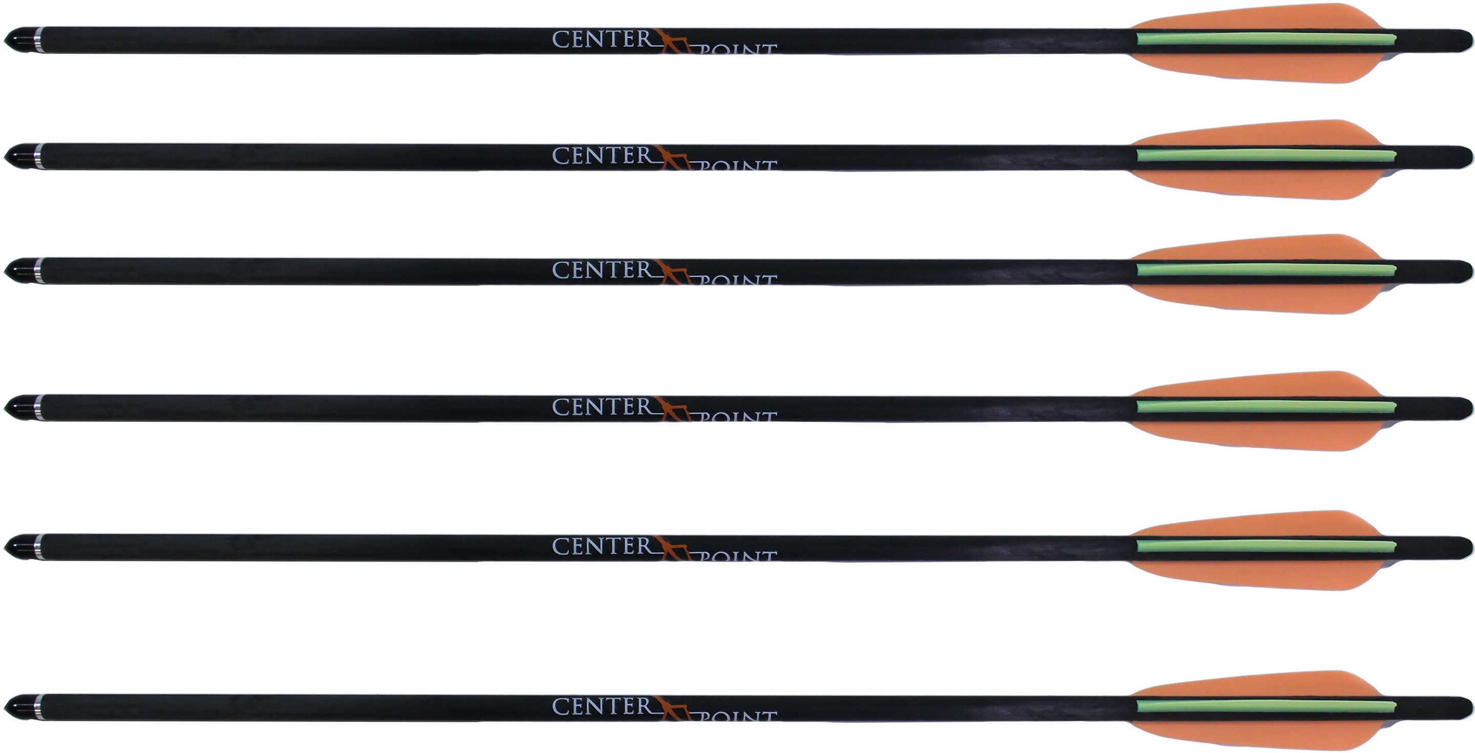 CenterPoint 20" Carbon Crossbow Arrows, Pack of 6 Md: AXCCA206PK