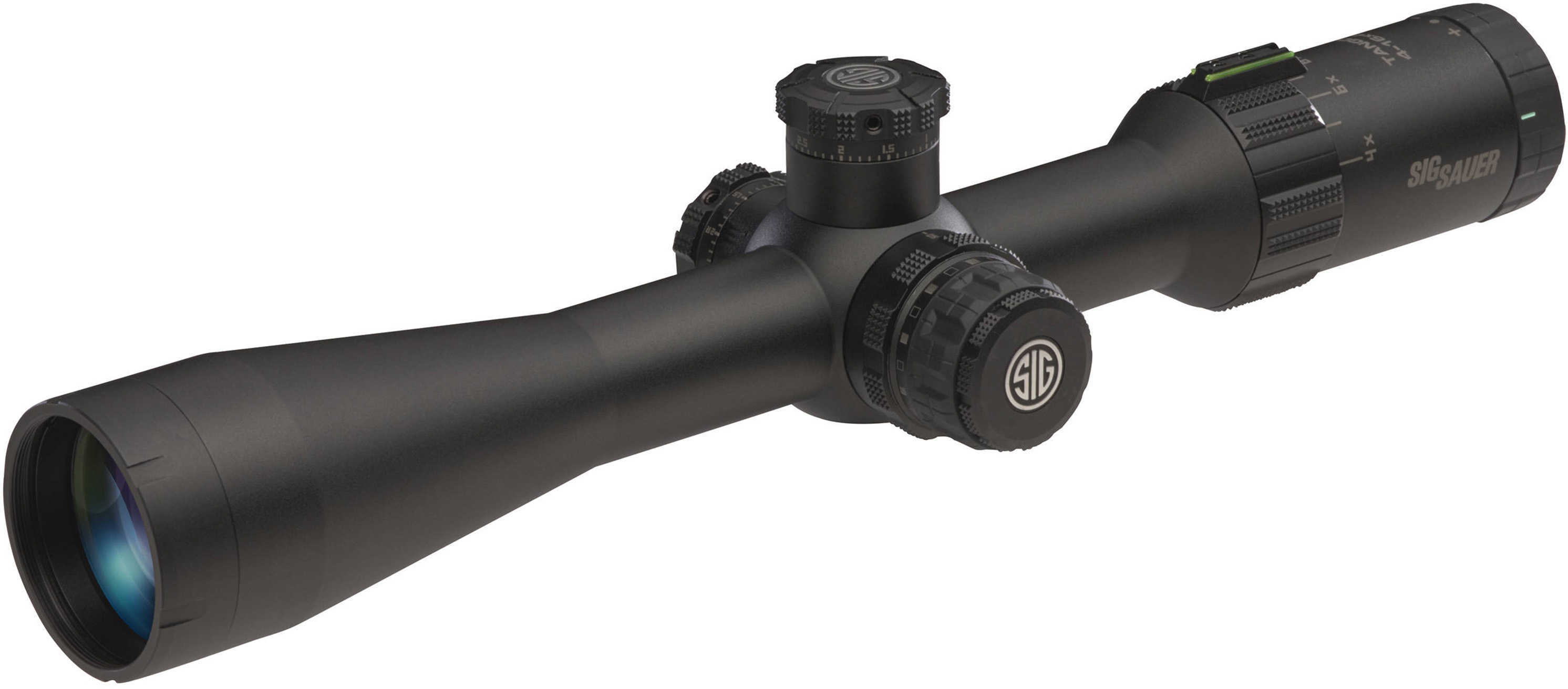 Tango4 FFP Tactical Riflescope 4-16x44mm, 30mm Main Tube, DEV-L MRAD Reticle, Graphite Md: SOT44104