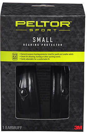 Peltor Passive Hearing Protectors Junior Earmuff Black (NRR 22dB) 97070-60000