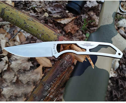 KABAR Jarosz Fixed Blade Knife 5Cr15/Stainless Plain Clip Point Hard Plastic Sheath 2.5" 7001BP