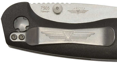 KABAR Jarosz Folding Knife AUS 8A/Stainless Plain Drop Point 3.5" Glass Filled Nylon 7505